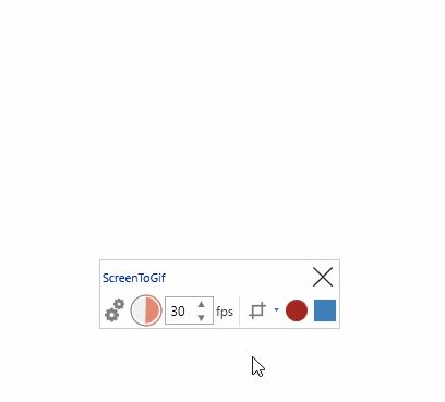 ScreenToGif 屏幕录制器实际运行画面
